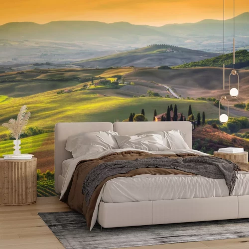 Papier peint  Champs en Toscane