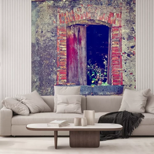 Papier peint  Vieille fenêtre en brique