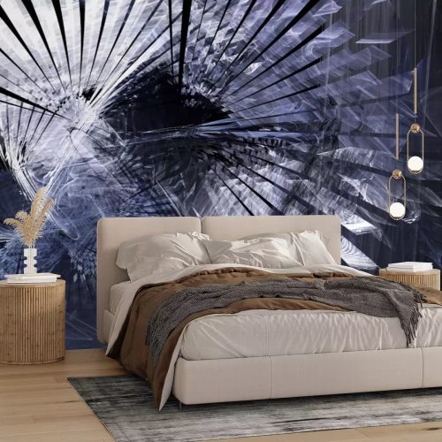 Papier peint  Ailes abstraites métalliques