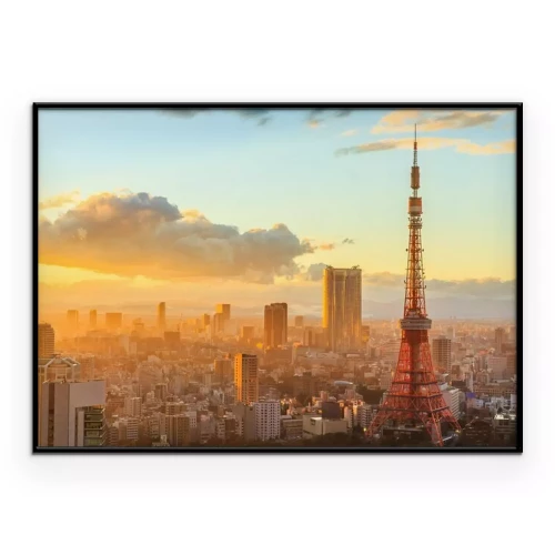 Poster  Vue panoramique sur Osaka depuis le dernier étage du plus haut bâtiment