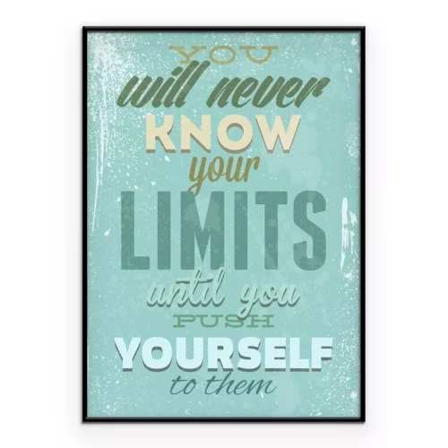 Poster  Graphique rétro avec une citation inspirante