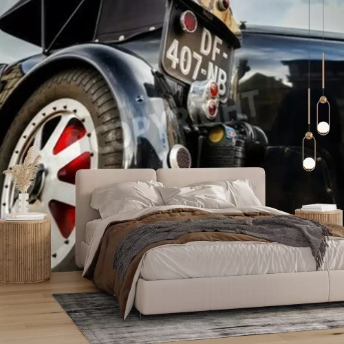 Papier peint  L'arrière d'une voiture noire vintage