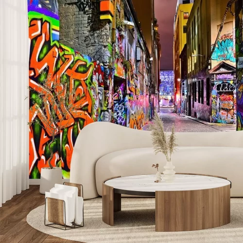 Papier peint  Vue, coloré, graffiti, Illustration, Hosier, Lane, Melbourne