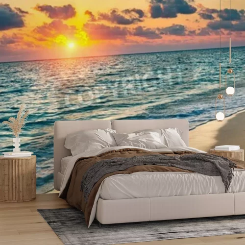 Papier peint  Lever de soleil aux Maldives