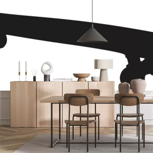 Sticker  Skateboard noir