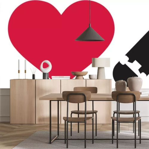 Sticker  Ich liebe meine Skateboardikone