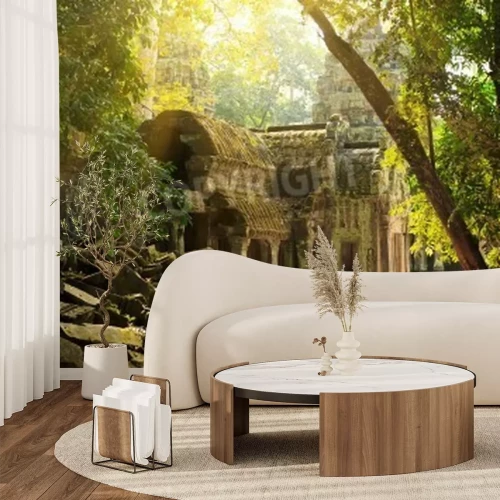 Papier peint  Vieille architecture dans la jungle