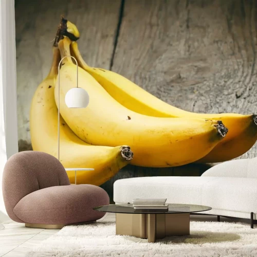 Sticker  Bananes sur une table en bois
