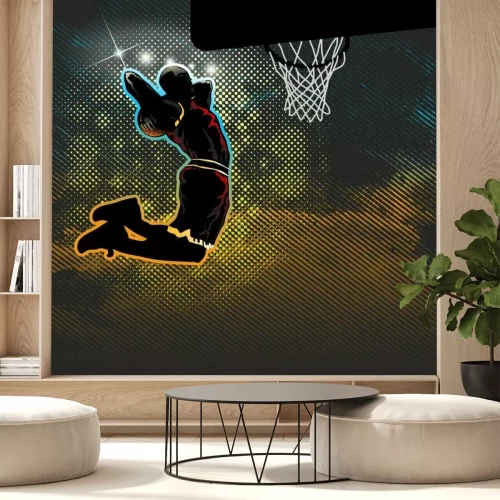 Papier peint  Graphisme moderne avec un basketteur