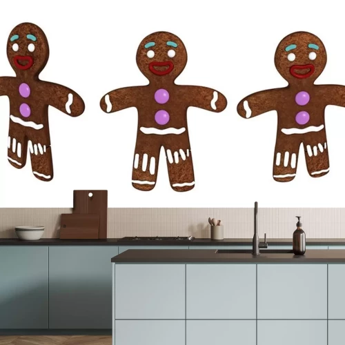 Sticker  bonhomme en pain d'épice
