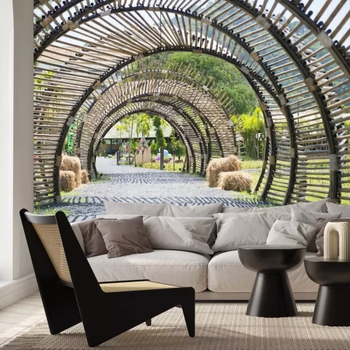 Papier peint  Tunnel ajouré dans un parc