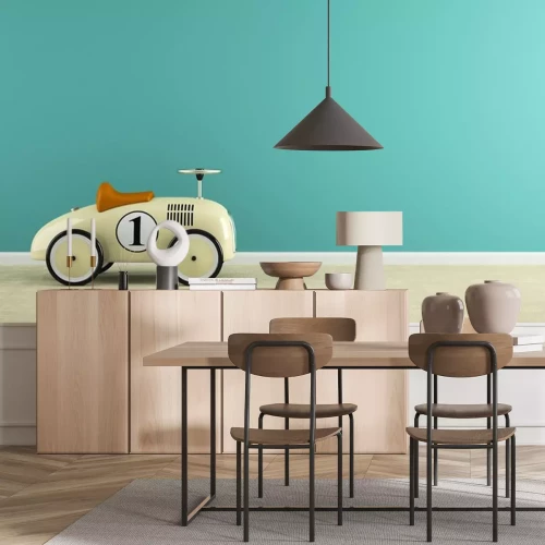 Sticker  Partie, intérieur, élégant, beige, jouet, voiture, 3D ...