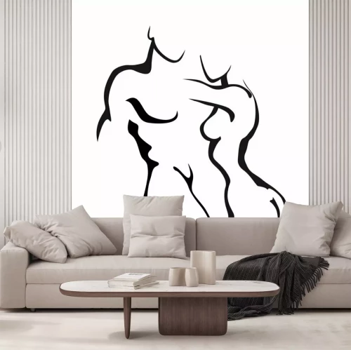 Sticker  Dessin d'un couple nu