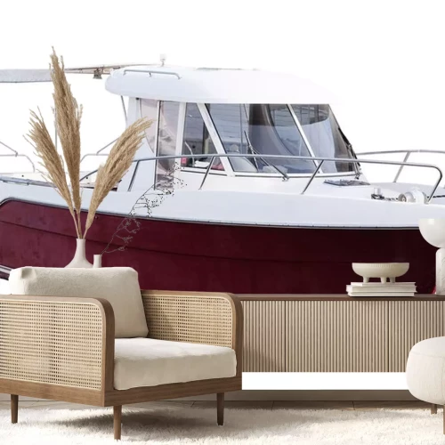 Sticker  L'image d'un bateau à moteur à passagers