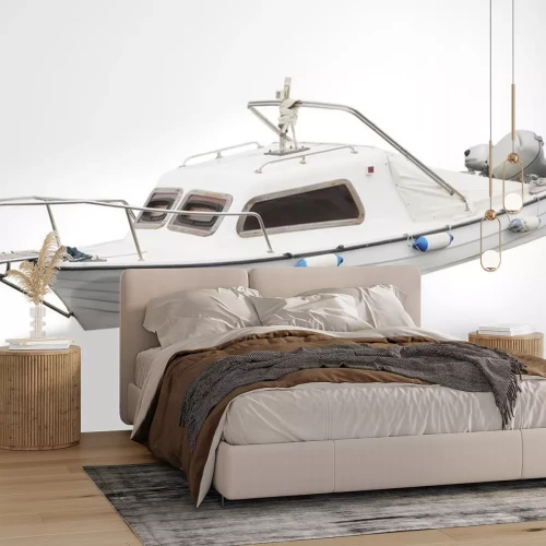 Sticker  L'image d'un bateau isolé