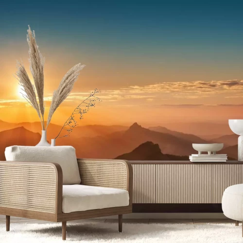 Papier peint  Des sommets baignés de soleil