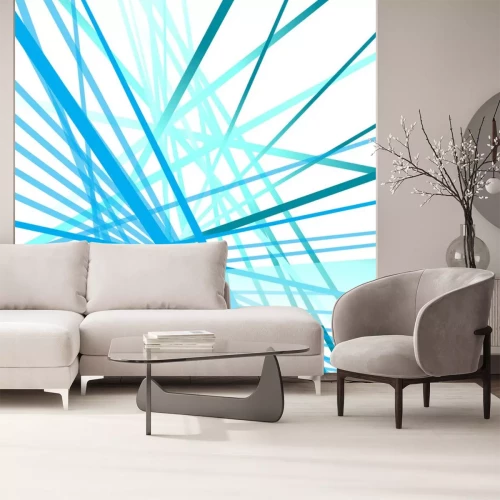 Sticker  Bleu, technologie, lignes, fond, vecteur, conception, blanc