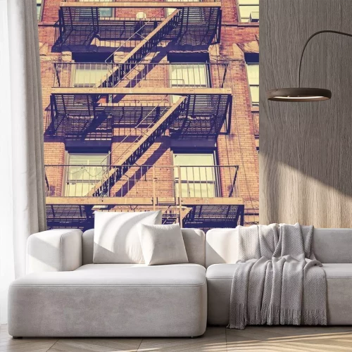 Papier peint  Escalier de secours à New York