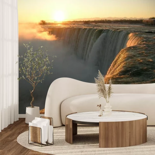 Papier peint  Rivière Niagara au coucher du soleil