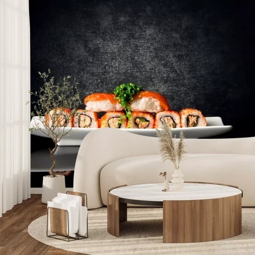 Sticker  Sushi, rouleaux, plaque