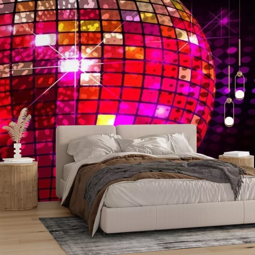 Papier peint  Musique de danse et boule disco