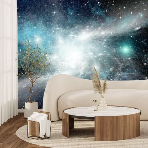 Papier peint  Galaxie blanche dans l'espace