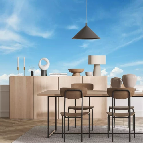 Papier peint  Blanc, nuage, bleu, ciel