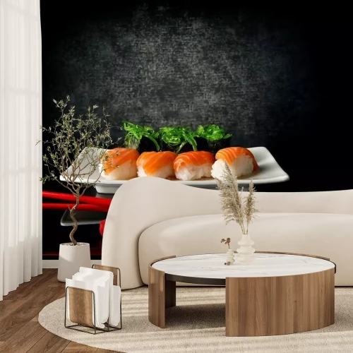 Papier peint  Nigiri au saumon
