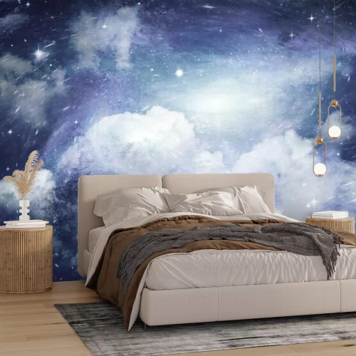 Papier peint  Vue d'étoiles et de nuages