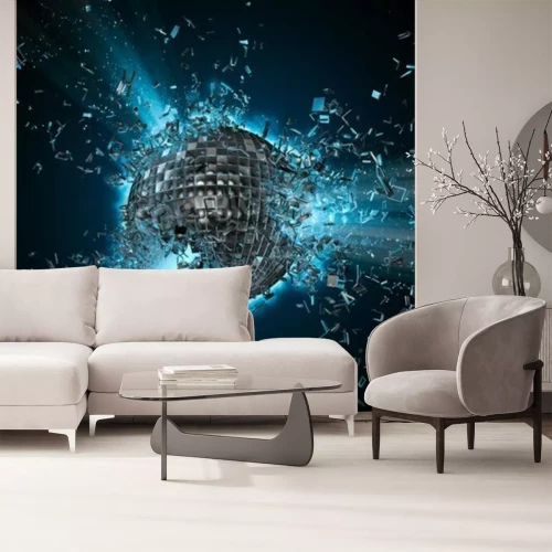 Papier peint  Sphère brisée en lévitation