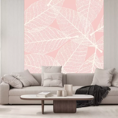 Sticker  Skeletonized, feuilles, seamless