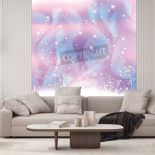 Papier peint  Délicat motif floral