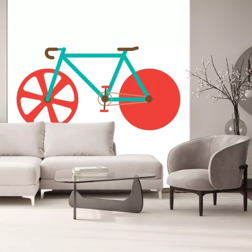 Sticker  Illustration vectorielle vélo de route.