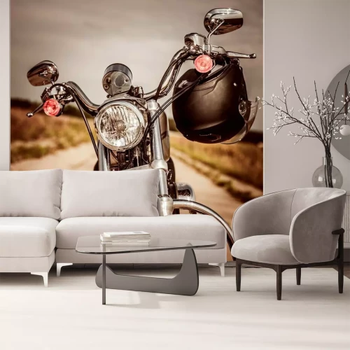 Papier peint  Moto sur la route