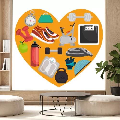 Sticker  Style de vie gym et fitness