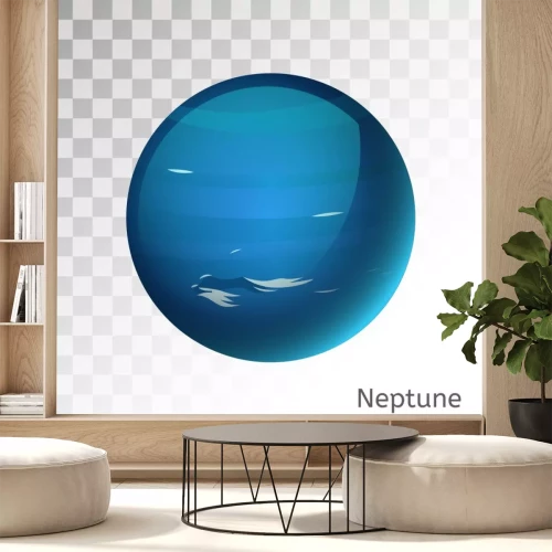 Sticker  Planète 3D Neptune sous forme de graphiques vectoriels