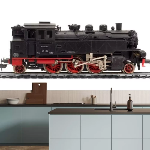 Sticker  Alte modelleisenbahn dampflok, lok, lokomotive