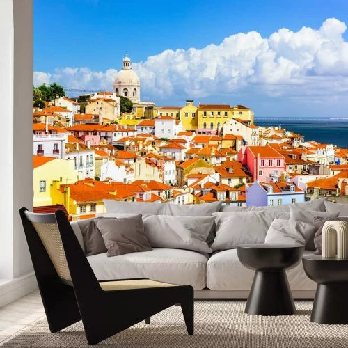 Papier peint  Paysage de Lisbonne sous le soleil