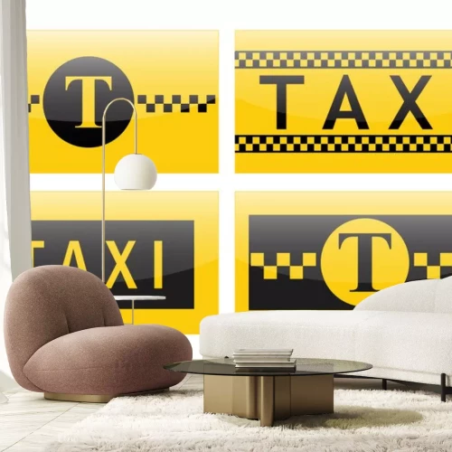 Sticker  Icône de taxi.