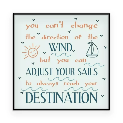 Poster  Lettrage de style nautique