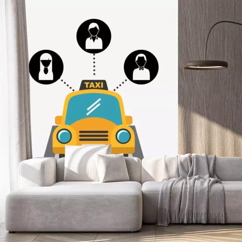 Sticker  Conception de service de taxi