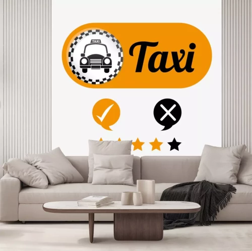 Sticker  Conception de service de taxi