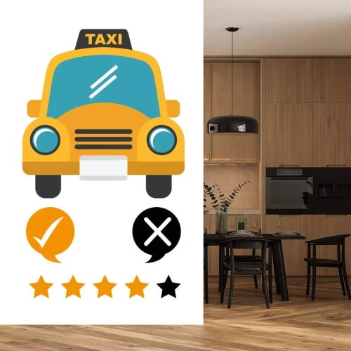 Sticker  Conception de service de taxi