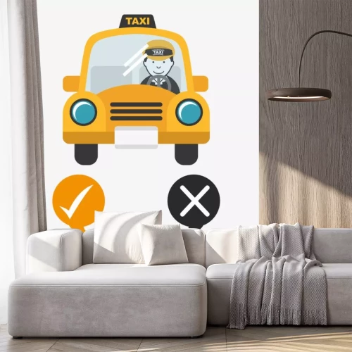 Sticker  Conception de service de taxi