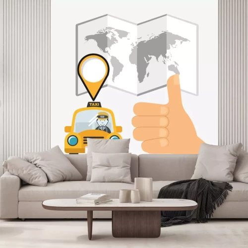 Sticker  Conception de service de taxi