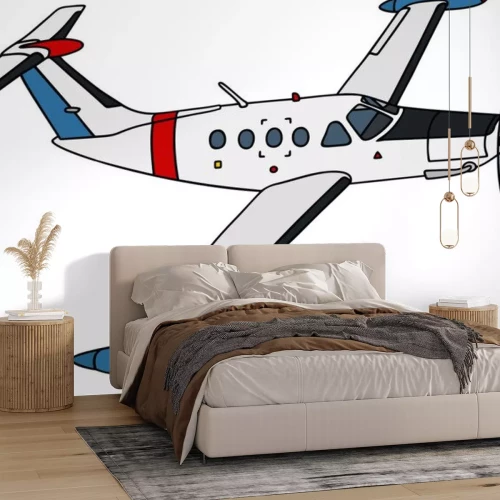 Sticker  Petit, montre, avion, main, dessin, vecteur, Illustration