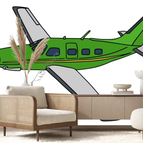 Sticker  Hélice, avion, main, dessin, vecteur, Illustration