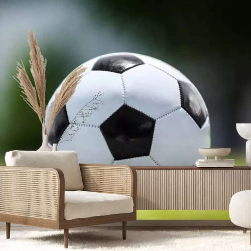 Sticker  Football, balle, vert, pelouse