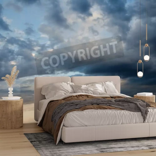 Papier peint  Nuages sombres recouvrant le ciel