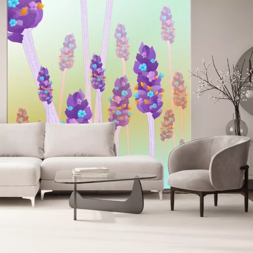 Sticker  Lavande en illustration couleur